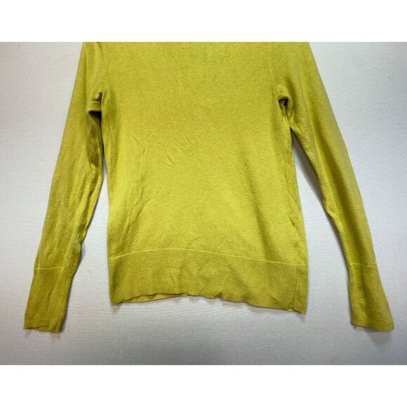Eddie Bauer Womens Button-Up Knitted Cardigan Sweater Sz XS Yellow Casual Lounge - Picture 9 of 10